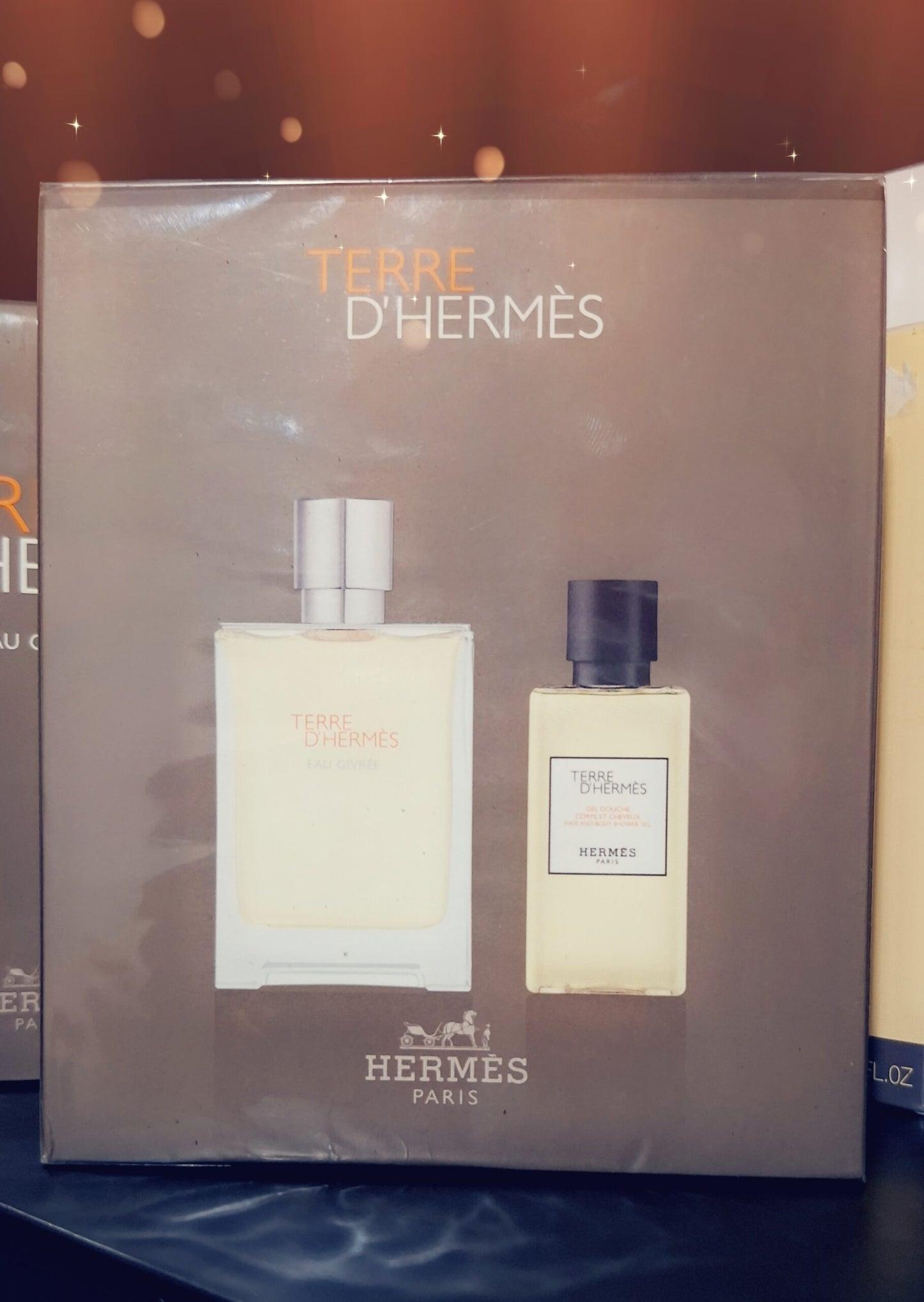 Coffret Terre D'Hermès-Eau Givrée-Eau de Parfum-100ml+Gel douche 80ml