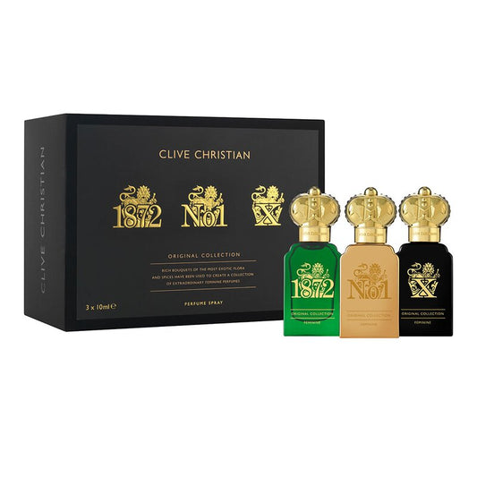 CLIVE CHRISTIAN-Parfum 1872+Parfum No1+Parfum X-(3X10ml)