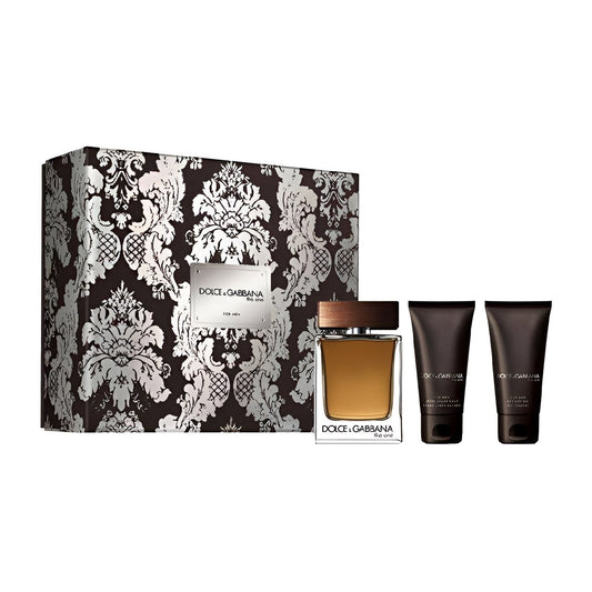 Dolce & Gabbana-Coffret The One Eau De Toilette 100Ml+ Gel Douche 50Ml+Aprés Rasage 50Ml.