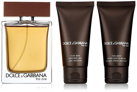 Dolce & Gabbana-Coffret The One Eau De Toilette 100Ml+ Gel Douche 50Ml+Aprés Rasage 50Ml.