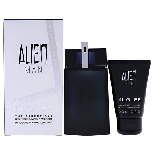 Coffret Mugler-Alien Man-EDT-100ml+Shampooing cheveux et corps-50ml
