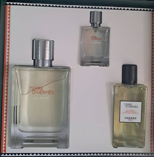 Coffret Terre D'Hermès-Eau Givrée-Eau de Parfum-100ml (03 Pièces)
