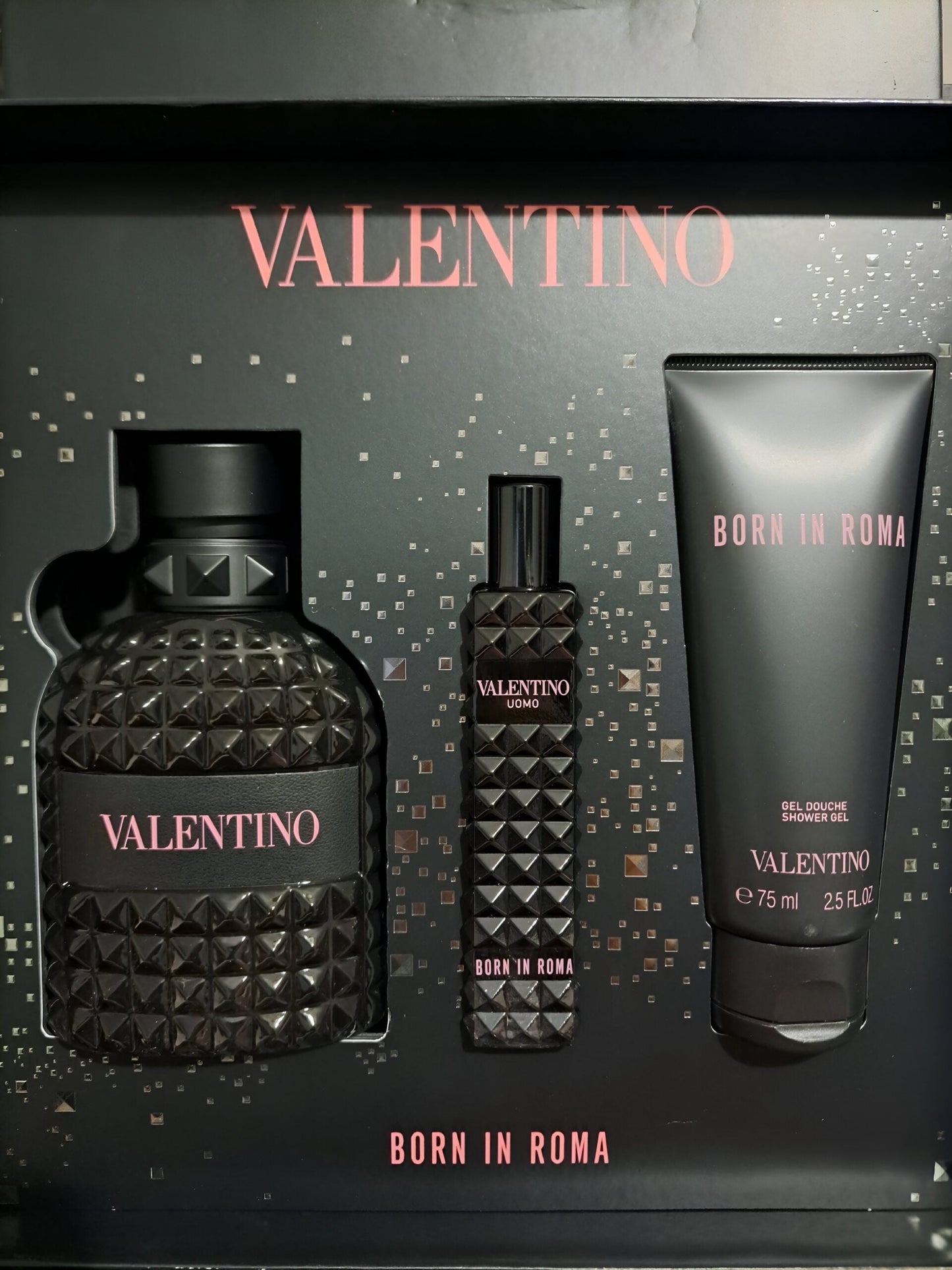 Coffret VALENTINO -UOMO BORN IN ROMA(3PRODUITS )+ EAU DE TOILETTE-100ml