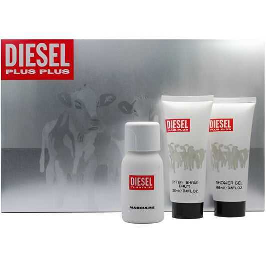 Coffret-Diesel Plus Plus Masculine-Eau de Toilette-75ml+Gel Douche 100ml+After Shave 100ml
